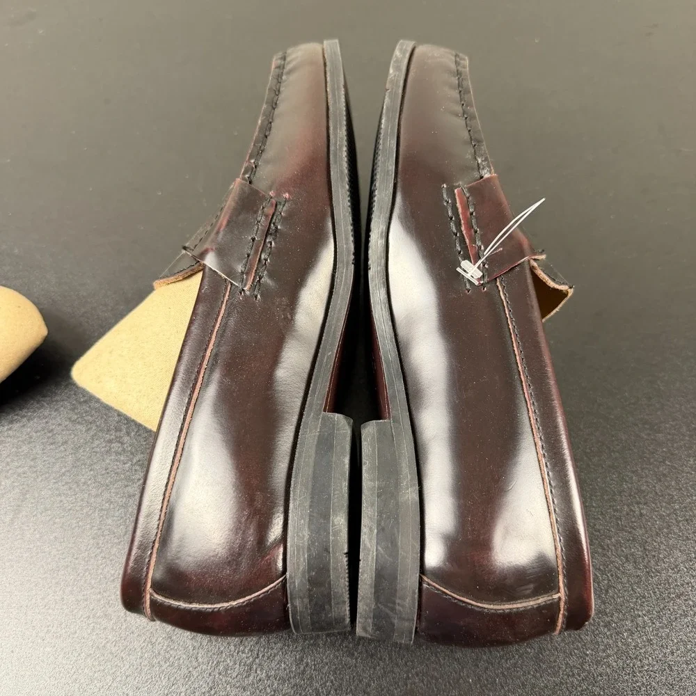 Cole Haan Air Pinch Penny Loafers Men's 5 Brown Burgundy Leather Classic Slip On